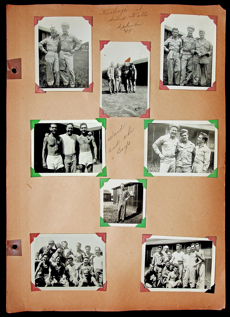 1944 WWII Scrapbook Page 53 Scan