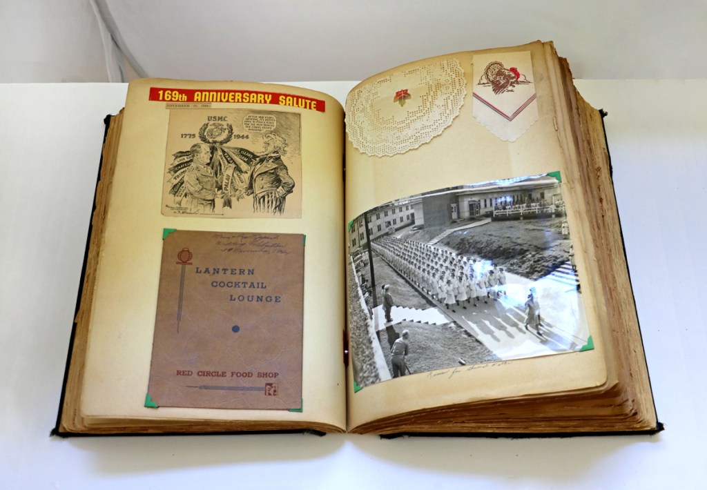 1944 WWII Scrapbook Pages 62-63