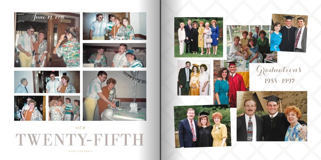 50th Wedding Anniversary Photo Book Pages 22-23