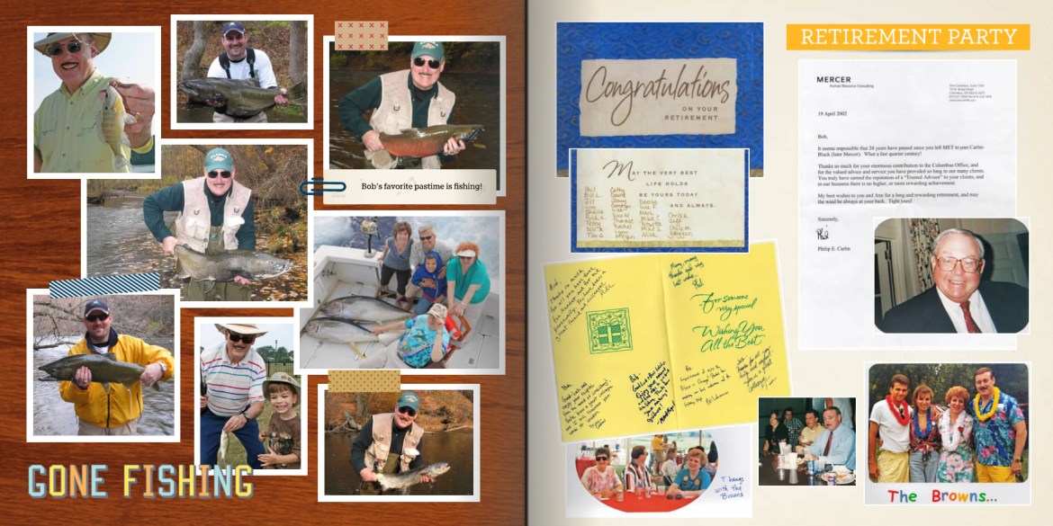 75th Birthday Photo Book Pages 44-45